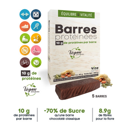 Barres Végan protéinées