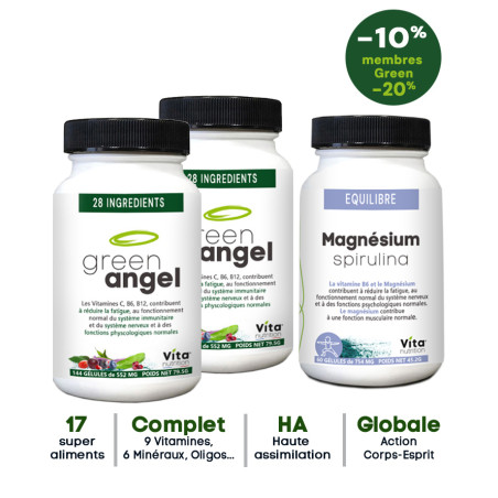 Pack 2 mois Green & Magnésium